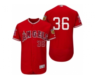 Men's Los Angeles Angels Of Anaheim #36 Jered Weaver 2017 Spring Training Flex Base Authentic Collection Stitched Baseball Jersey