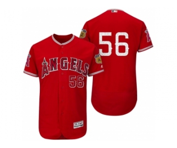 Men's Los Angeles Angels Of Anaheim #56 Kole Calhoun 2017 Spring Training Flex Base Authentic Collection Stitched Baseball Jersey