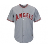 Men's Los Angeles Angels of Anaheim Blank Majestic Gray Road Cool Base Team Jersey