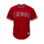 Men's Los Angeles Angels of Anaheim Blank Majestic Red Road Cool Base Team Jersey