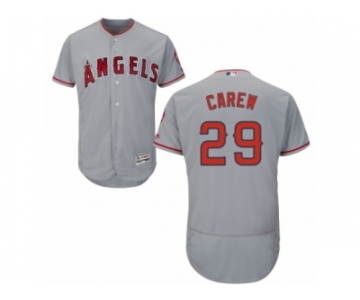 Men's Majestic Los Angeles Angels of Anaheim #29 Rod Carew Grey Flexbase Authentic Collection MLB Jersey