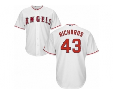 Men's Majestic Los Angeles Angels of Anaheim #43 Garrett Richards Replica White Home Cool Base MLB Jersey