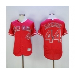 Men's Majestic Los Angeles Angels of Anaheim #44 Reggie Jackson Red Flexbase Authentic Collection MLB Jersey