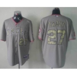 mlb jerseys los angeles angels #27 trout grey[number camo]