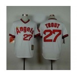 mlb jerseys los angeles angels #27 trout white[1980 m&n]