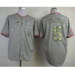 mlb jerseys los angeles angels #5 pujols grey[number camo]