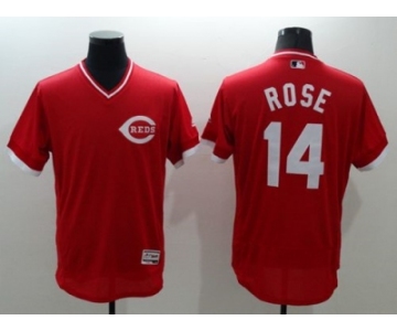 Cincinnati Reds #14 Pete Rose Red Flexbase Authentic Collection Cooperstown Stitched MLB Jersey