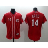 Cincinnati Reds #14 Pete Rose Red Flexbase Authentic Collection Stitched Baseball Jersey