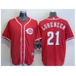 Cincinnati Reds #21 Michael Lorenzen Red New Cool Base Stitched Baseball Jersey