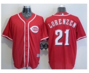 Cincinnati Reds #21 Michael Lorenzen Red New Cool Base Stitched Baseball Jersey