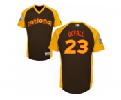 Cincinnati Reds #23 Adam Duvall Brown Flexbase Authentic Collection 2016 All-Star National League Stitched Baseball Jersey