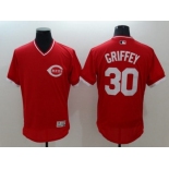 Cincinnati Reds #30 Ken Griffey Red Flexbase Authentic Collection Cooperstown Stitched