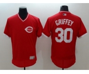 Cincinnati Reds #30 Ken Griffey Red Flexbase Authentic Collection Cooperstown Stitched