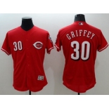 Cincinnati Reds #30 Ken Griffey Red Flexbase Authentic Collection Stitched Baseball Jersey