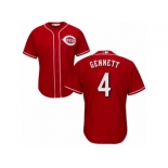 Cincinnati Reds #4 Scooter Gennett Replica Red Alternate Cool Base MLB Jersey