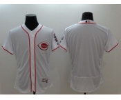 Cincinnati Reds Blank White Flexbase Authentic Collection Stitched MLB Jersey