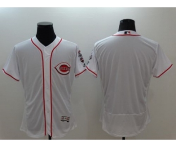 Cincinnati Reds Blank White Flexbase Authentic Collection Stitched MLB Jersey