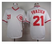 MLB Cincinnati Reds #21 Todd Frazier White 1990 Turn Back The Clock Stitched Baseball jerseys