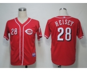 MLB Cincinnati Reds #28 Heisey Red[Cool Base]