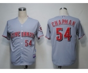 MLB Cincinnati Reds #54 Chapman Grey[Cool Base]