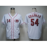 MLB Cincinnati Reds #54 Chapman White[Cool Base]