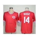 MLB Jerseys Cincinnati Reds #14 Rose Red