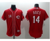 Men Cincinnati Reds #14 Pete Rose Majestic Red Flexbase Authentic Collection Jersey