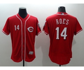 Men Cincinnati Reds #14 Pete Rose Majestic Red Flexbase Authentic Collection Jersey