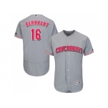 Men Cincinnati Reds #16 Tucker Barnhart Grey Flexbase Authentic Collection Stitched MLB Jersey