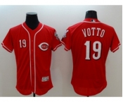 Men Cincinnati Reds #19 Joey Votto Majestic red Flexbase Authentic Collection Player Jersey