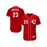 Men Cincinnati Reds #23 Adam Duvall Red Flexbase Authentic Collection Stitched MLB Jersey