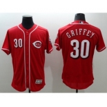 Men Cincinnati Reds #30 Ken Griffey Jr Majestic red Flexbase Authentic Collection Player Jersey