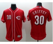 Men Cincinnati Reds #30 Ken Griffey Jr Majestic red Flexbase Authentic Collection Player Jersey