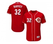 Men Cincinnati Reds #32 Matt Harvey Red Flexbase Authentic Collection Stitched MLB Jersey