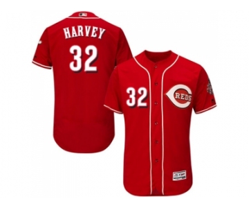 Men Cincinnati Reds #32 Matt Harvey Red Flexbase Authentic Collection Stitched MLB Jersey