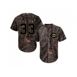 Men Cincinnati Reds #33 Jesse Winker Camo Realtree Collection Cool Base Stitched MLB Jersey