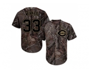 Men Cincinnati Reds #33 Jesse Winker Camo Realtree Collection Cool Base Stitched MLB Jersey