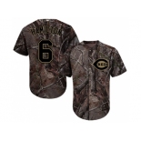 Men Cincinnati Reds #6 Billy Hamilton Camo Realtree Collection Cool Base Stitched MLB Jersey