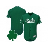 Men Cincinnati Reds St. Patricks Day Blank Green Celtic Flexbase Authentic Collection Jersey