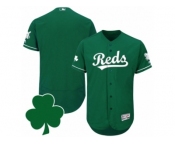 Men Cincinnati Reds St. Patricks Day Blank Green Celtic Flexbase Authentic Collection Jersey