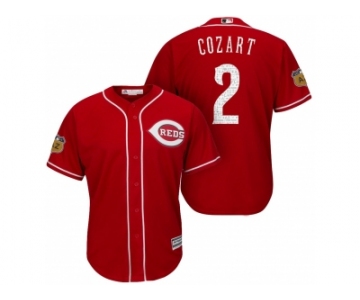 Men's Cincinnati Reds #2 Zack Cozart 2017 Spring Training Cool Base Stitched MLB Jersey