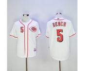 Men's Cincinnati Reds #5 Johnny Bench Majestic White Home Player Authentic Jersey