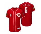 Men's Cincinnati Reds #6 Billy Hamilton 2017 Spring Training Flex Base Authentic Collection Stitched Baseball Jersey