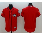 Men's Cincinnati Reds Blank Majestic Scarlet Fashion Stars & Stripes Flex Base Jersey