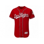 Men's Cincinnati Reds Los Rojos Majestic Blank Red Flexbase Authentic Collection Team Jersey