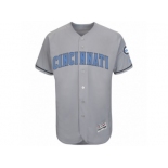 Men's Cincinnati Reds Majestic Blank Gray Fashion 2016 Father's Day Flex Base Team Jersey