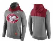 Men's Cincinnati Reds Nike Gray Cooperstown Collection Hybrid Pullover Hoodie