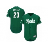 Men's Majestic Cincinnati Reds #23 Adam Duvall Green Celtic Flexbase Authentic Collection MLB Jersey