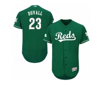 Men's Majestic Cincinnati Reds #23 Adam Duvall Green Celtic Flexbase Authentic Collection MLB Jersey