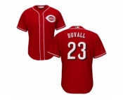 Men's Majestic Cincinnati Reds #23 Adam Duvall Replica Red Alternate Cool Base MLB Jersey